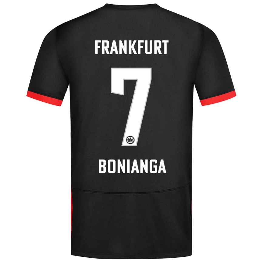 Kids Football Phinees Bonianga #7 Black Away Jersey 2024/25 T-Shirt