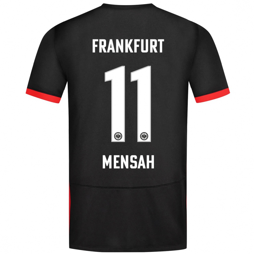 Kids Football Keziah Oteng-Mensah #11 Black Away Jersey 2024/25 T-Shirt