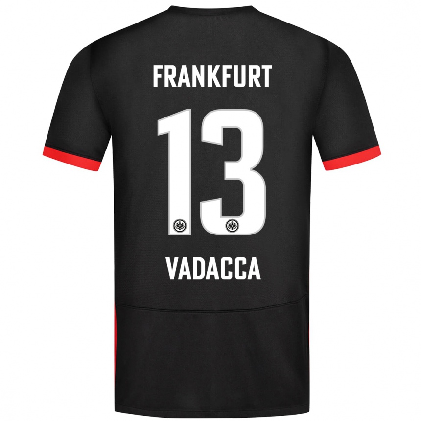 Kids Football Gianni Vadacca #13 Black Away Jersey 2024/25 T-Shirt