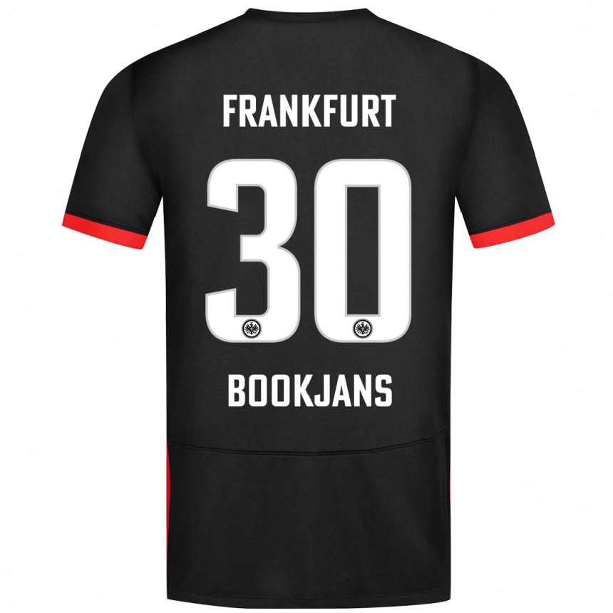 Kids Football Jakob Bookjans #30 Black Away Jersey 2024/25 T-Shirt