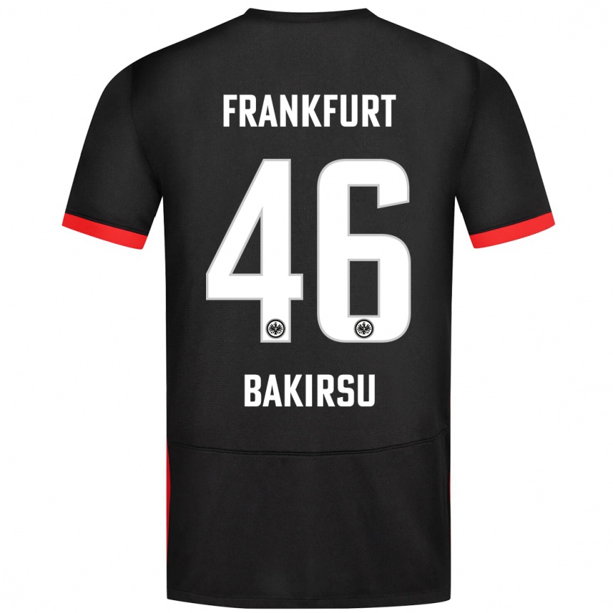 Kids Football Hüseyin Bakirsu #46 Black Away Jersey 2024/25 T-Shirt