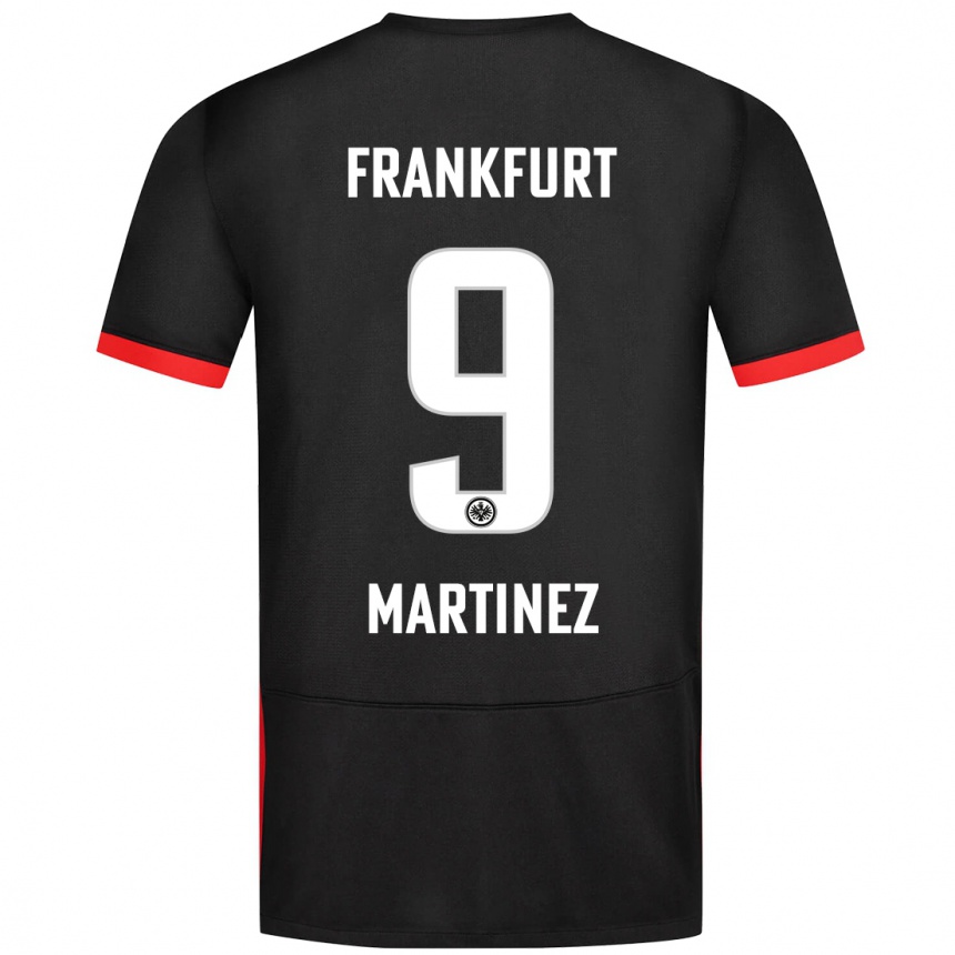 Kids Football Shekiera Martínez #9 Black Away Jersey 2024/25 T-Shirt