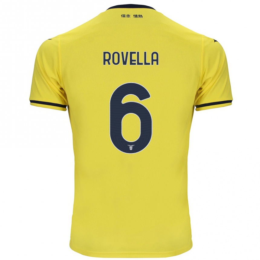 Kids Football Nicolo Rovella #6 Yellow Away Jersey 2024/25 T-Shirt