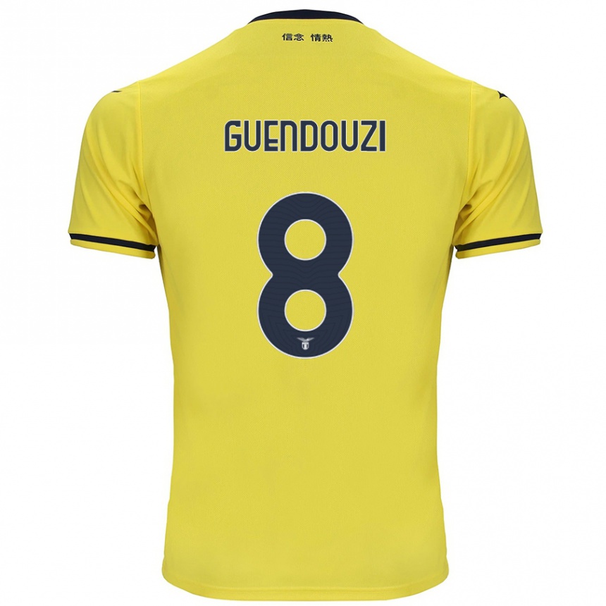 Kids Football Matteo Guendouzi #8 Yellow Away Jersey 2024/25 T-Shirt