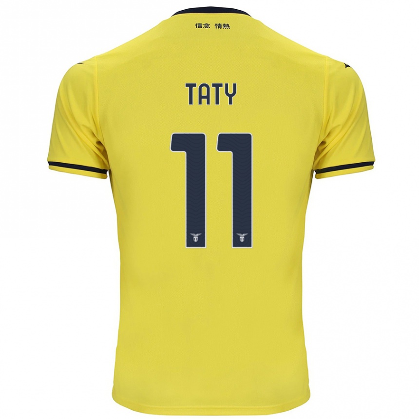 Kids Football Taty Castellanos #11 Yellow Away Jersey 2024/25 T-Shirt