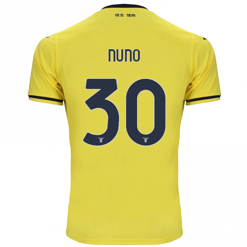 Kids Football Nuno Tavares #30 Yellow Away Jersey 2024/25 T-Shirt