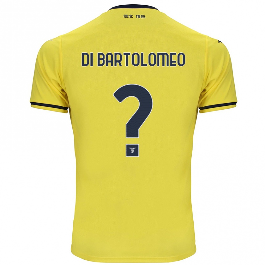 Kids Football Damiano Di Bartolomeo #0 Yellow Away Jersey 2024/25 T-Shirt