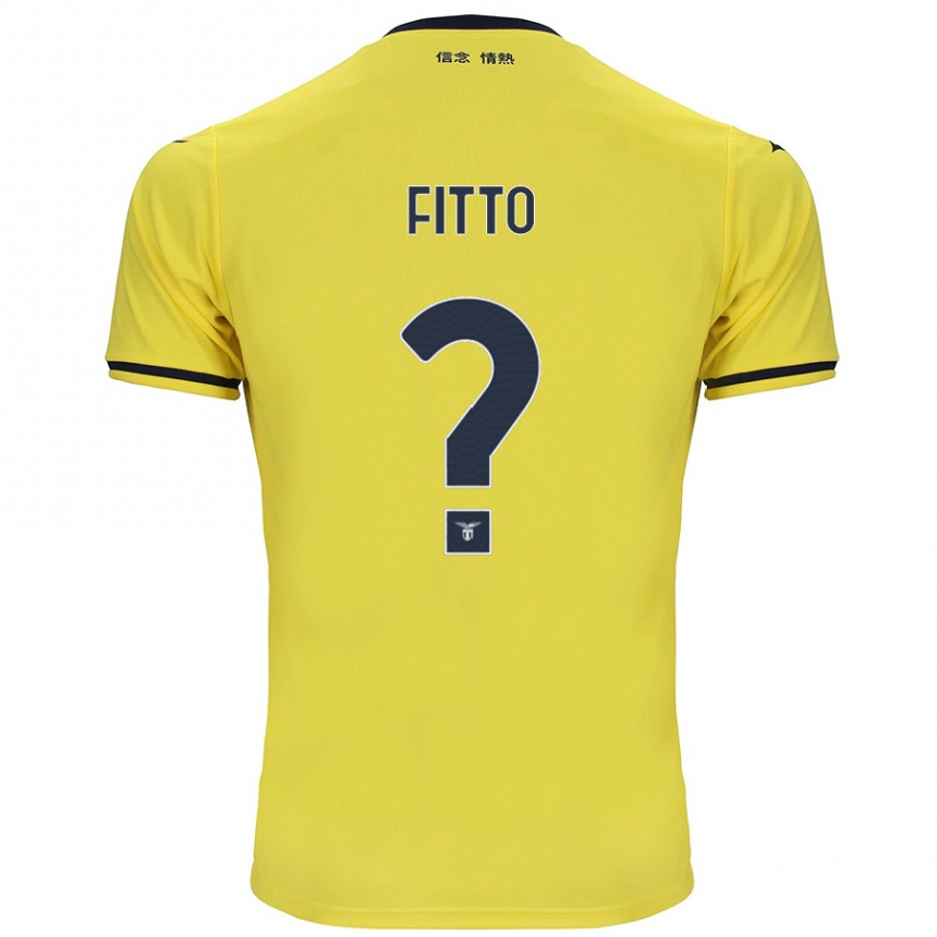 Kids Football Gabriele Fitto #0 Yellow Away Jersey 2024/25 T-Shirt