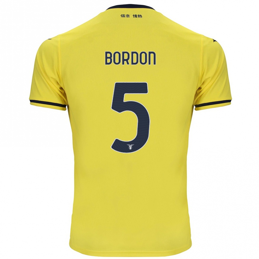 Kids Football Filipe Bordon #5 Yellow Away Jersey 2024/25 T-Shirt