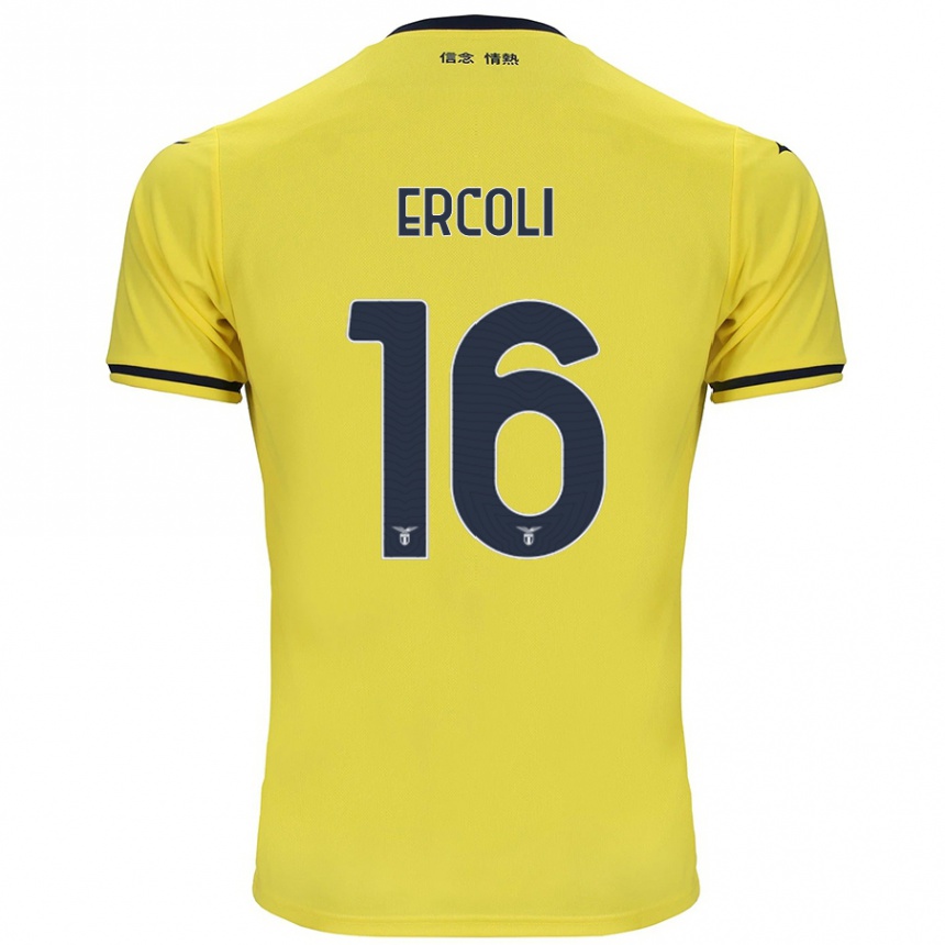 Kids Football Michele Ercoli #16 Yellow Away Jersey 2024/25 T-Shirt