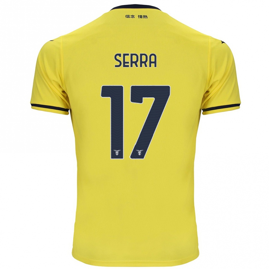 Kids Football Federico Serra #17 Yellow Away Jersey 2024/25 T-Shirt