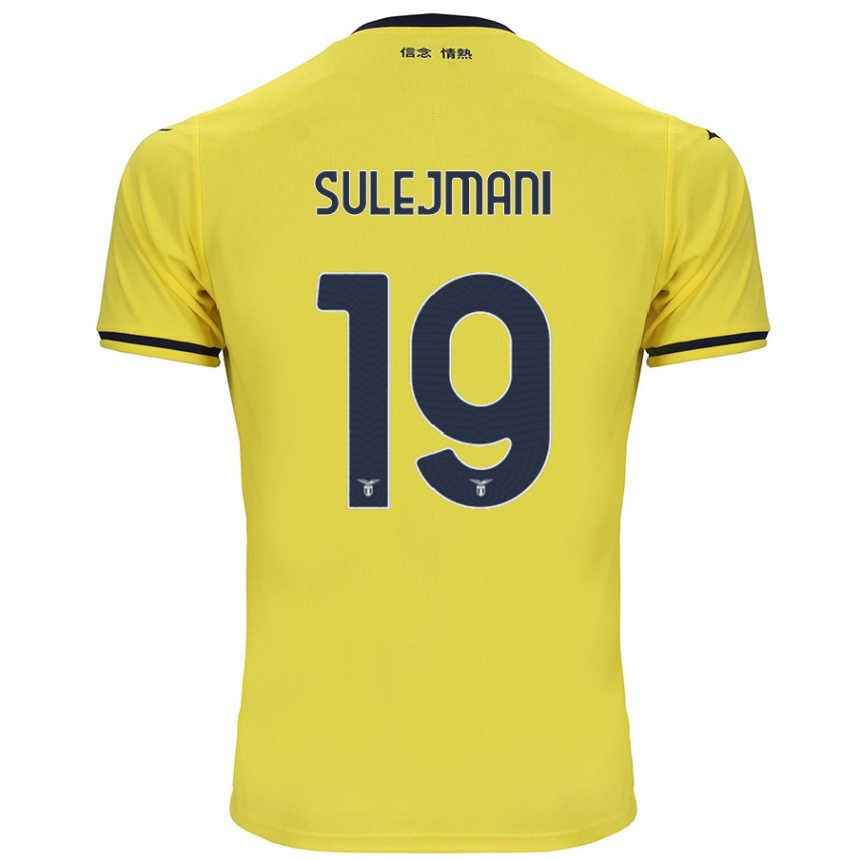 Kids Football Flavio Sulejmani #19 Yellow Away Jersey 2024/25 T-Shirt