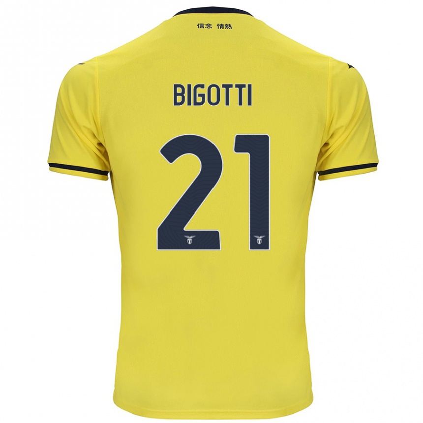 Kids Football Massimo Bigotti #21 Yellow Away Jersey 2024/25 T-Shirt