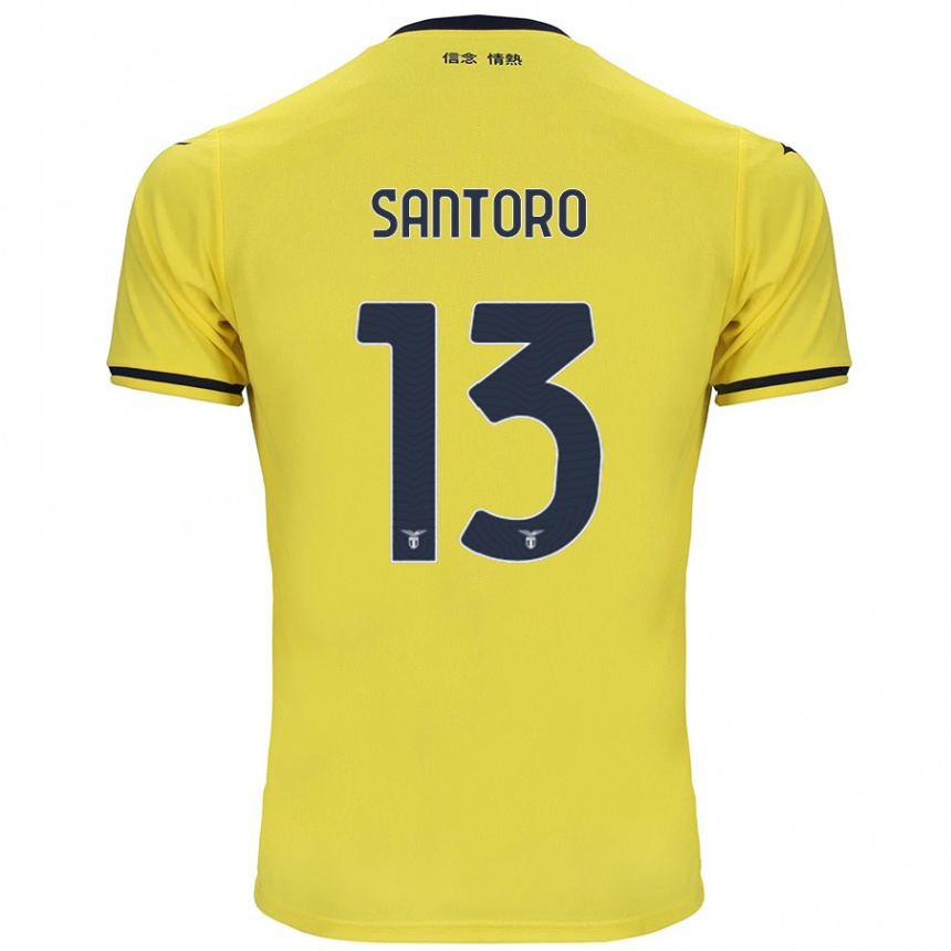 Kids Football Martina Santoro #13 Yellow Away Jersey 2024/25 T-Shirt