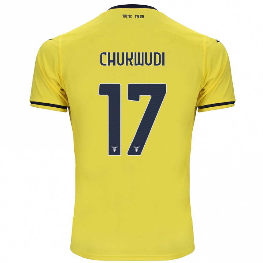 Kids Football Ogonna Franca Chukwudi #17 Yellow Away Jersey 2024/25 T-Shirt