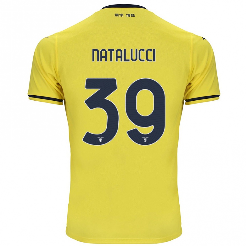 Kids Football Serena Natalucci #39 Yellow Away Jersey 2024/25 T-Shirt