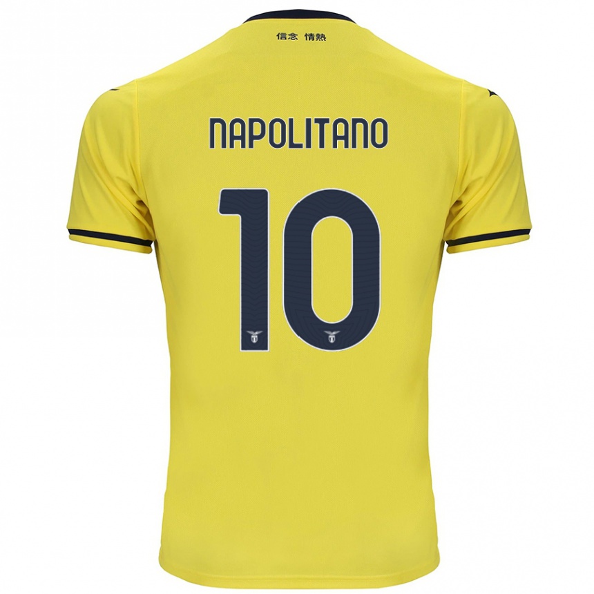 Kids Football Luca Napolitano #10 Yellow Away Jersey 2024/25 T-Shirt