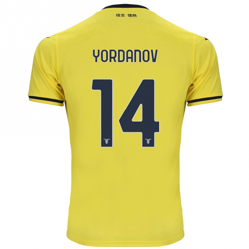 Kids Football Damyan Yordanov #14 Yellow Away Jersey 2024/25 T-Shirt