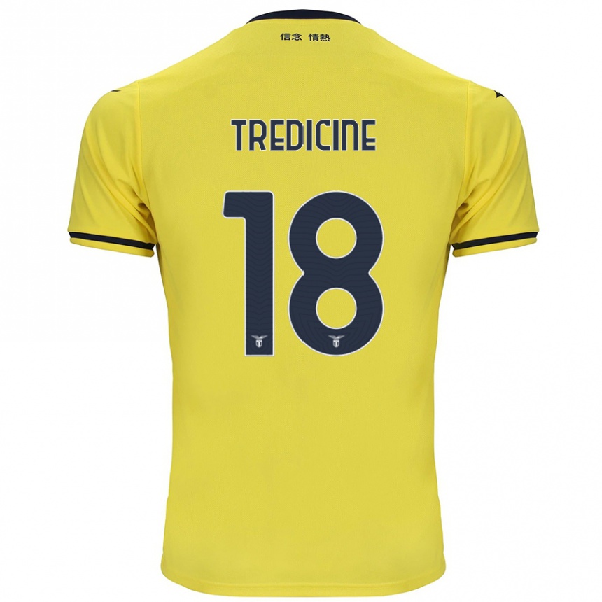 Kids Football Manuel Tredicine #18 Yellow Away Jersey 2024/25 T-Shirt