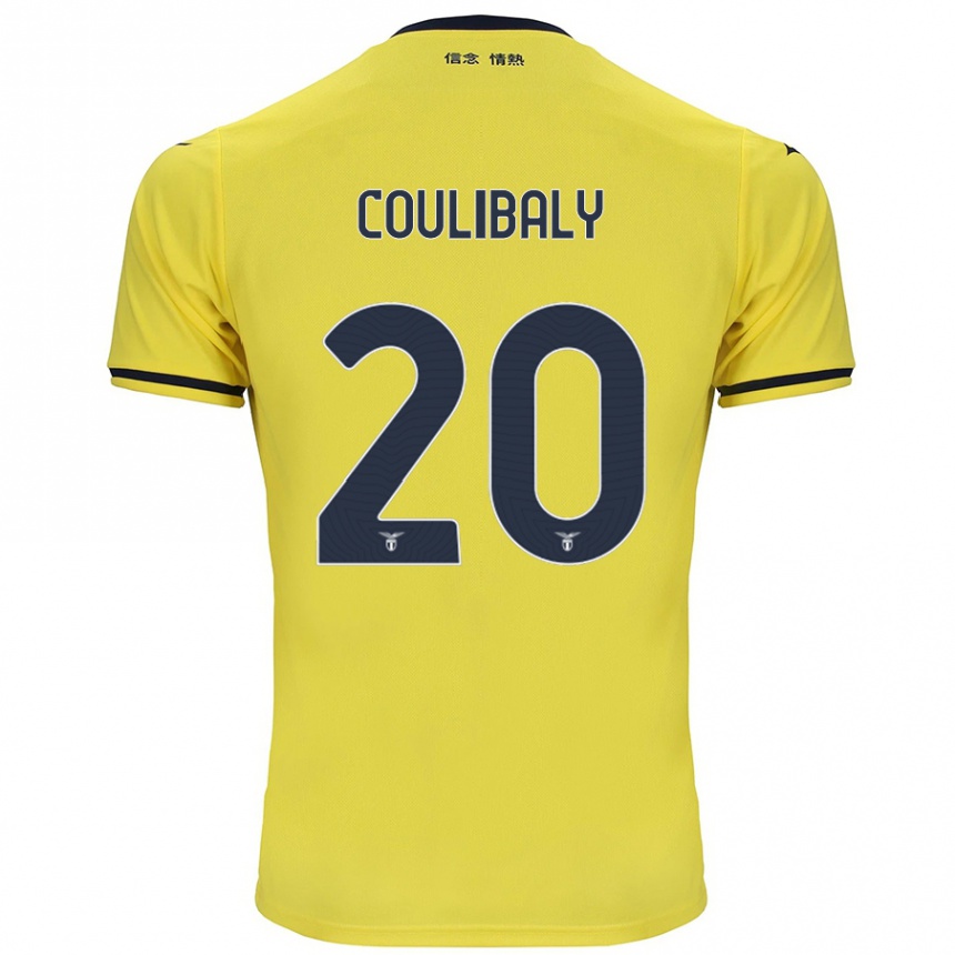 Kids Football Larsson Coulibaly #20 Yellow Away Jersey 2024/25 T-Shirt