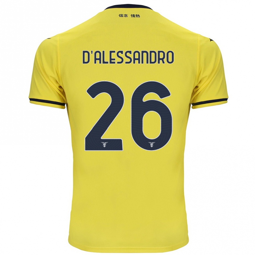 Kids Football Mattya D'alessandro #26 Yellow Away Jersey 2024/25 T-Shirt