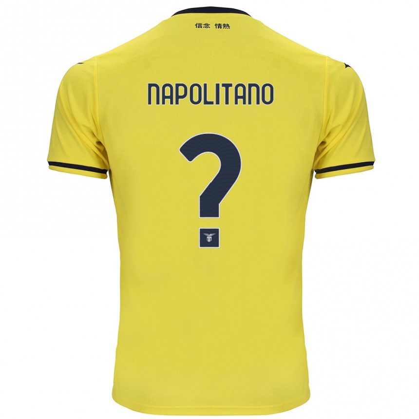 Kids Football Federico Napolitano #0 Yellow Away Jersey 2024/25 T-Shirt