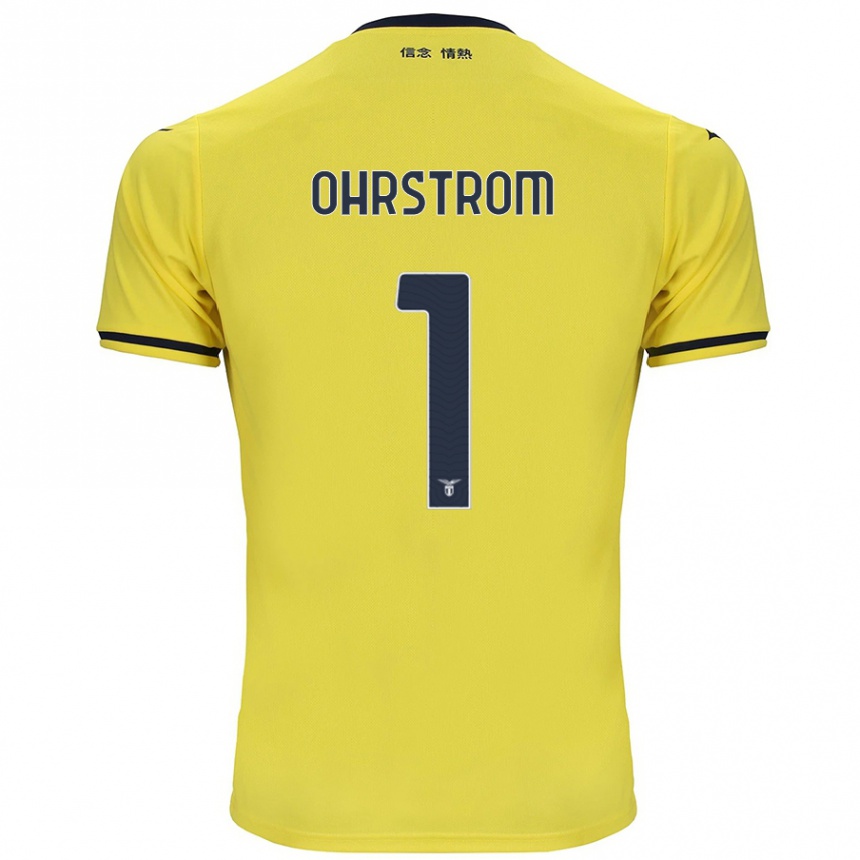 Kids Football Stephanie Ohrstrom #1 Yellow Away Jersey 2024/25 T-Shirt