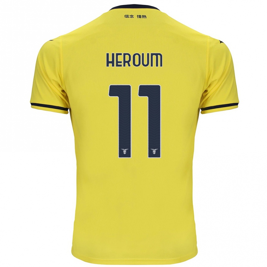 Kids Football Nora Heroum #11 Yellow Away Jersey 2024/25 T-Shirt