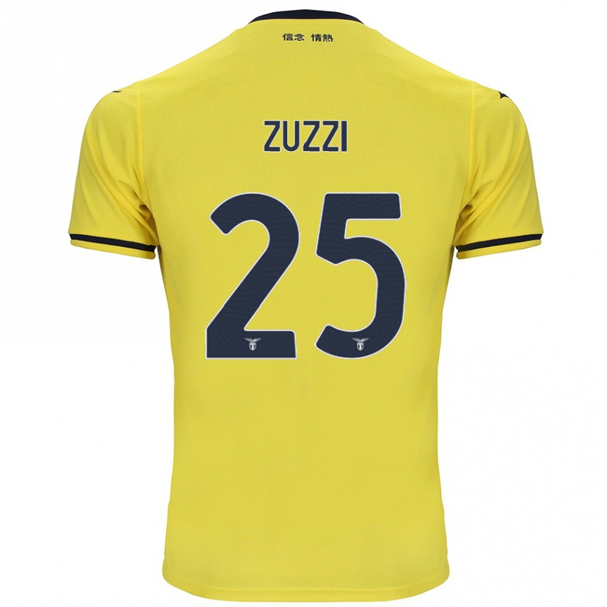 Kids Football Giorgia Zuzzi #25 Yellow Away Jersey 2024/25 T-Shirt