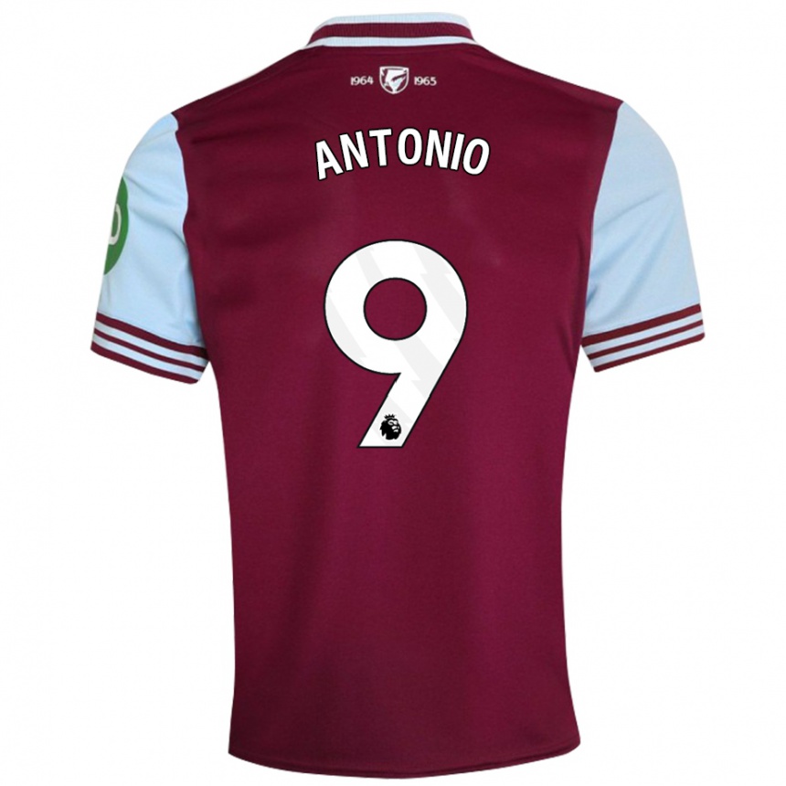 Men Football Michail Antonio #9 Dark Red Home Jersey 2024/25 T-Shirt