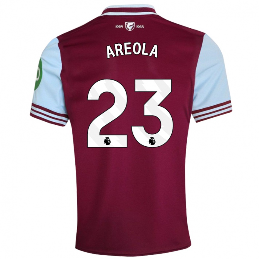 Men Football Alphonse Areola #23 Dark Red Home Jersey 2024/25 T-Shirt