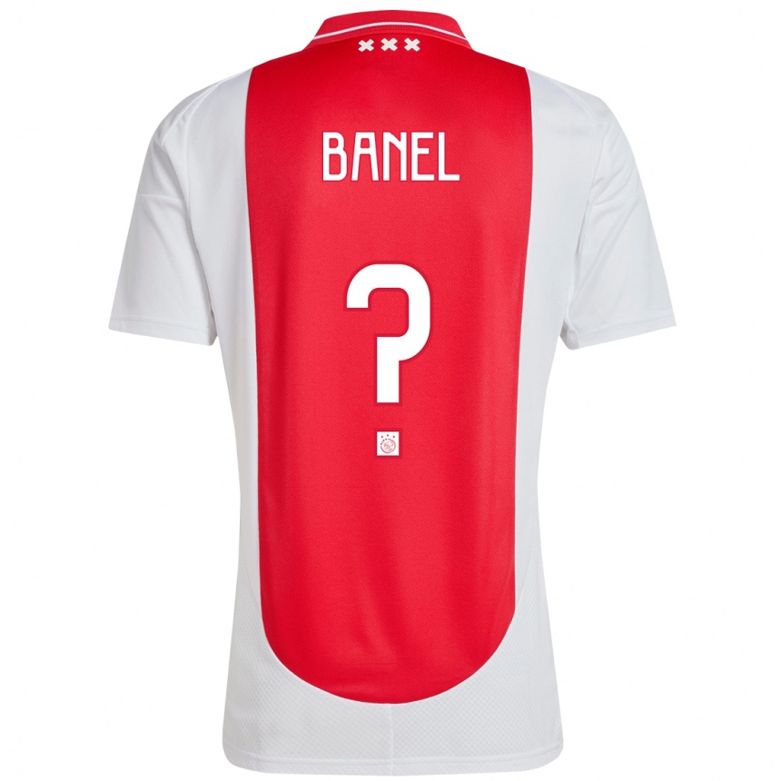 Men Football Jaydon Banel #0 Red White Home Jersey 2024/25 T-Shirt