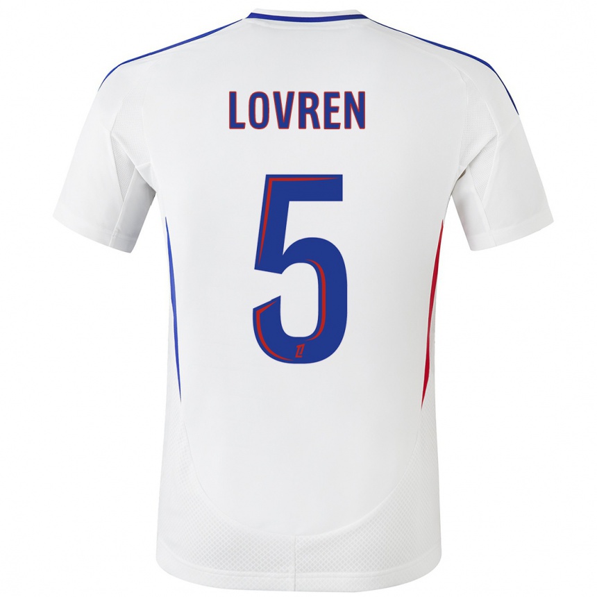 Men Football Dejan Lovren #5 White Blue Home Jersey 2024/25 T-Shirt