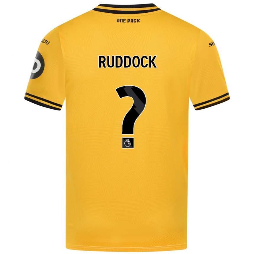 Men Football Max Ruddock #0 Yellow Home Jersey 2024/25 T-Shirt