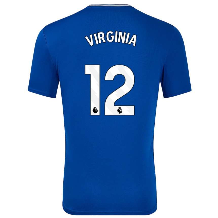 Men Football João Virgínia #12 Blue With Home Jersey 2024/25 T-Shirt