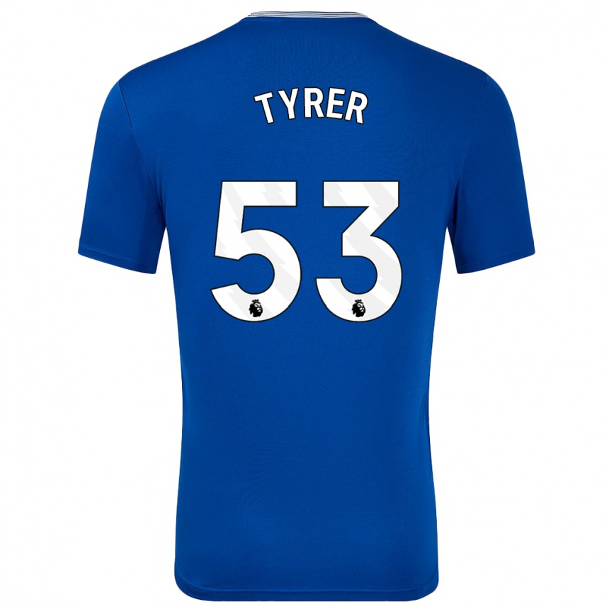 Men Football Harry Tyrer #53 Blue With Home Jersey 2024/25 T-Shirt