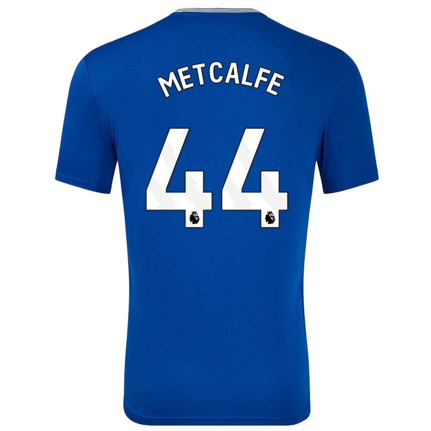 Men Football Jenson Metcalfe #44 Blue With Home Jersey 2024/25 T-Shirt