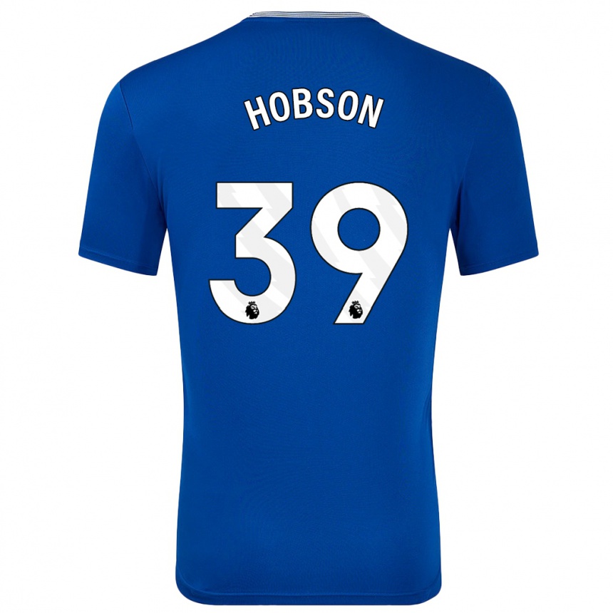 Men Football Issy Hobson #39 Blue With Home Jersey 2024/25 T-Shirt