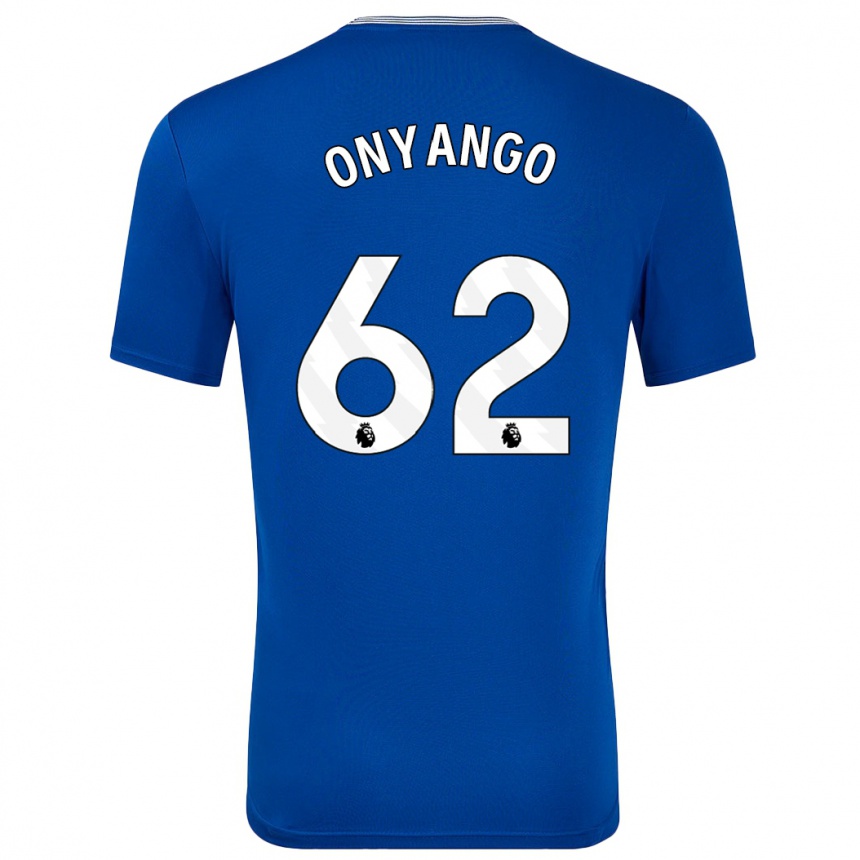 Men Football Tyler Onyango #62 Blue With Home Jersey 2024/25 T-Shirt