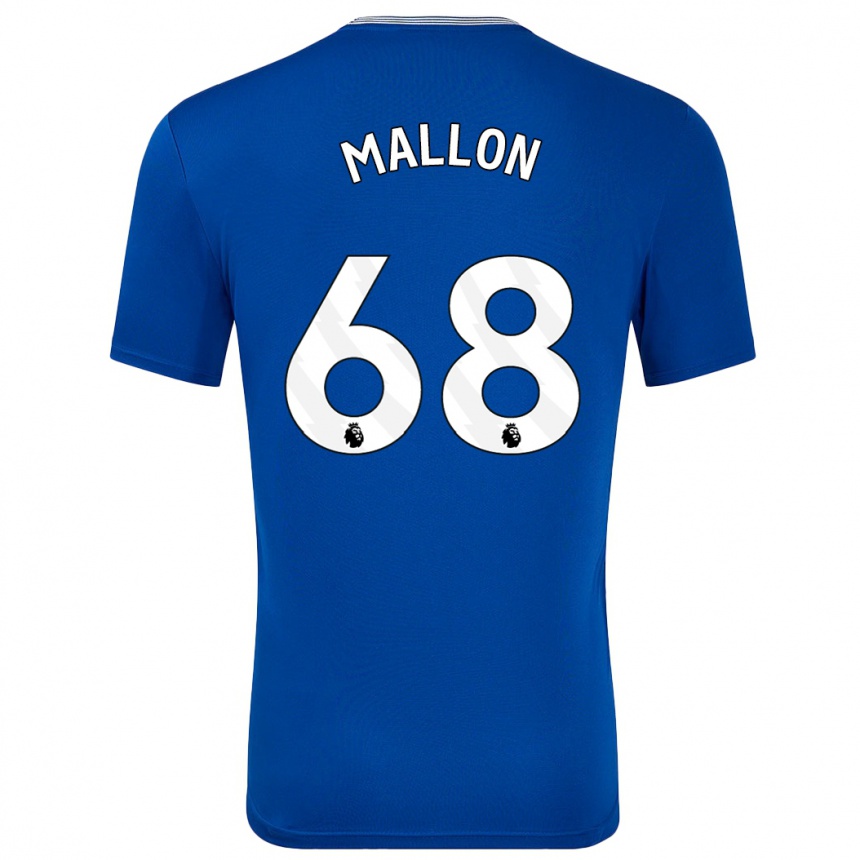 Men Football Mathew Mallon #68 Blue With Home Jersey 2024/25 T-Shirt