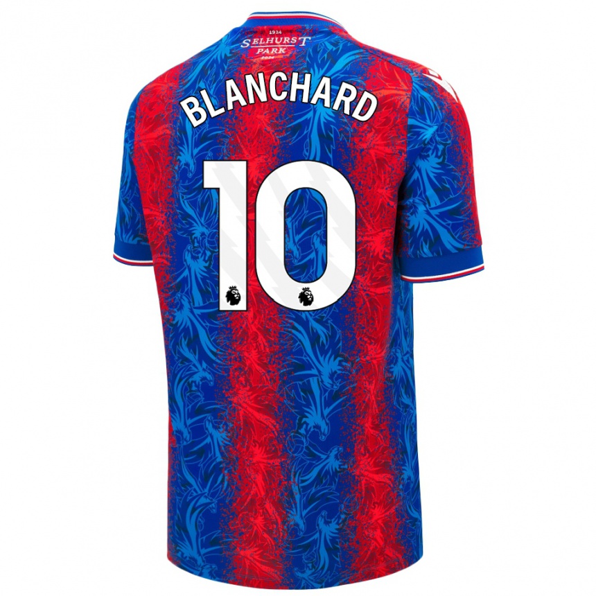 Men Football Annabel Blanchard #10 Red Blue Stripes Home Jersey 2024/25 T-Shirt