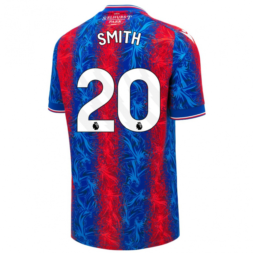 Men Football Hope Smith #20 Red Blue Stripes Home Jersey 2024/25 T-Shirt