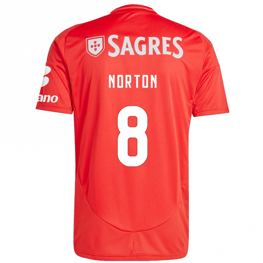 Men Football Andreia Norton #8 Red White Home Jersey 2024/25 T-Shirt