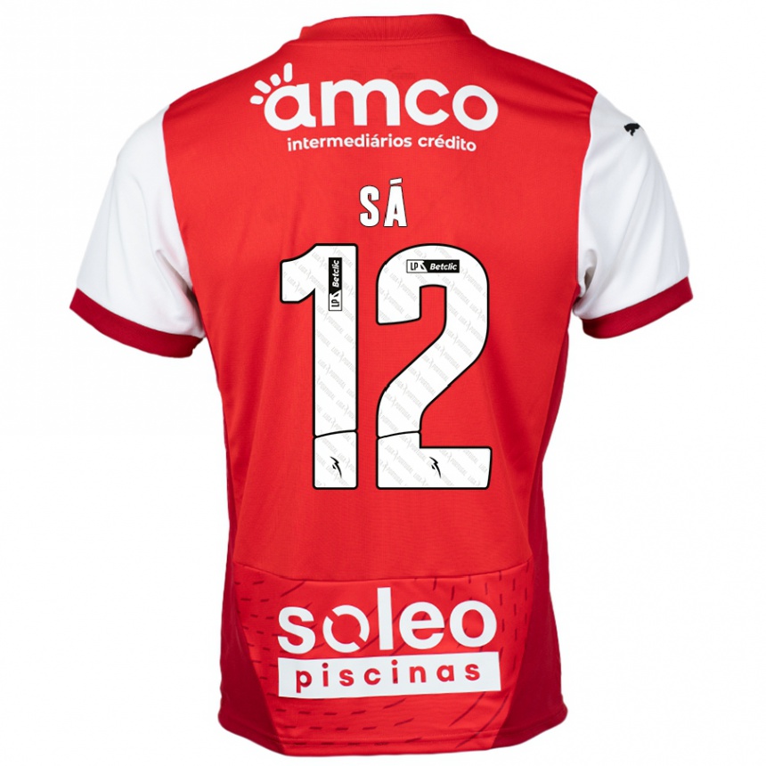 Men Football Tiago Sá #12 Red White Home Jersey 2024/25 T-Shirt