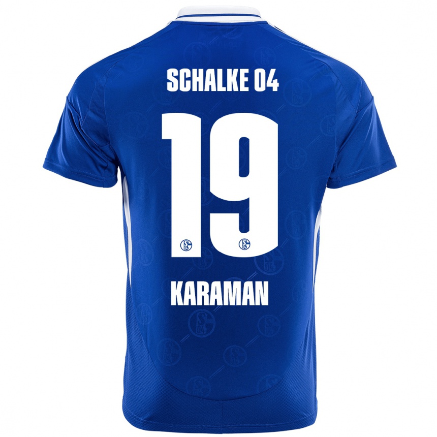 Men Football Kenan Karaman #19 Royal Blue Home Jersey 2024/25 T-Shirt