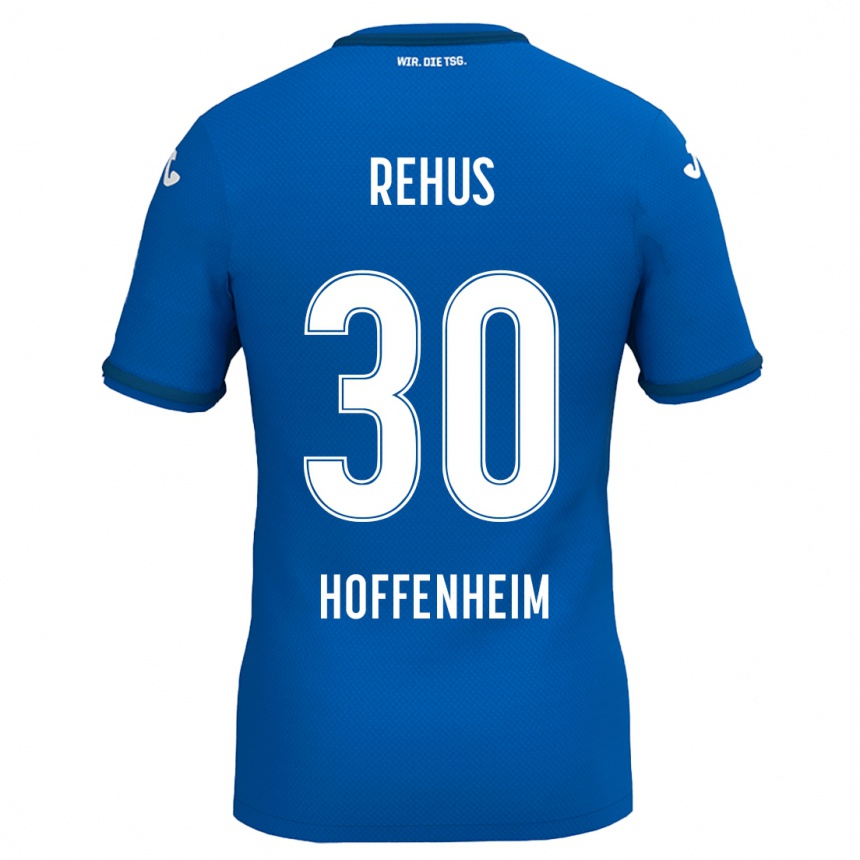 Men Football Milan Rehus #30 Royal Blue Home Jersey 2024/25 T-Shirt