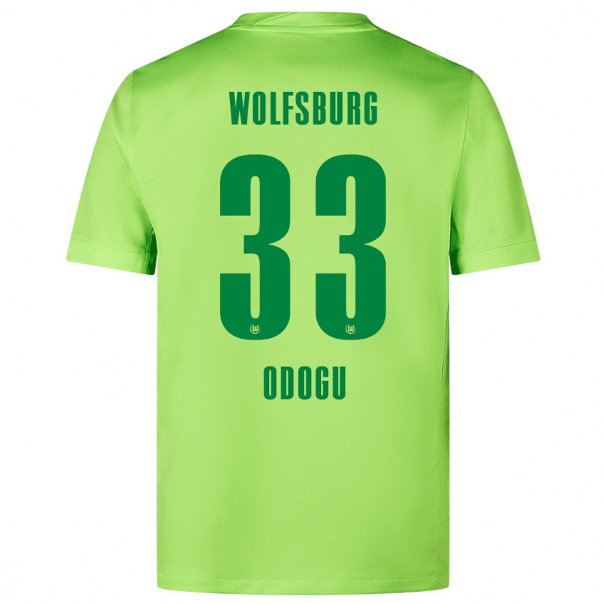 Men Football David Odogu #33 Fluorescent Green Home Jersey 2024/25 T-Shirt