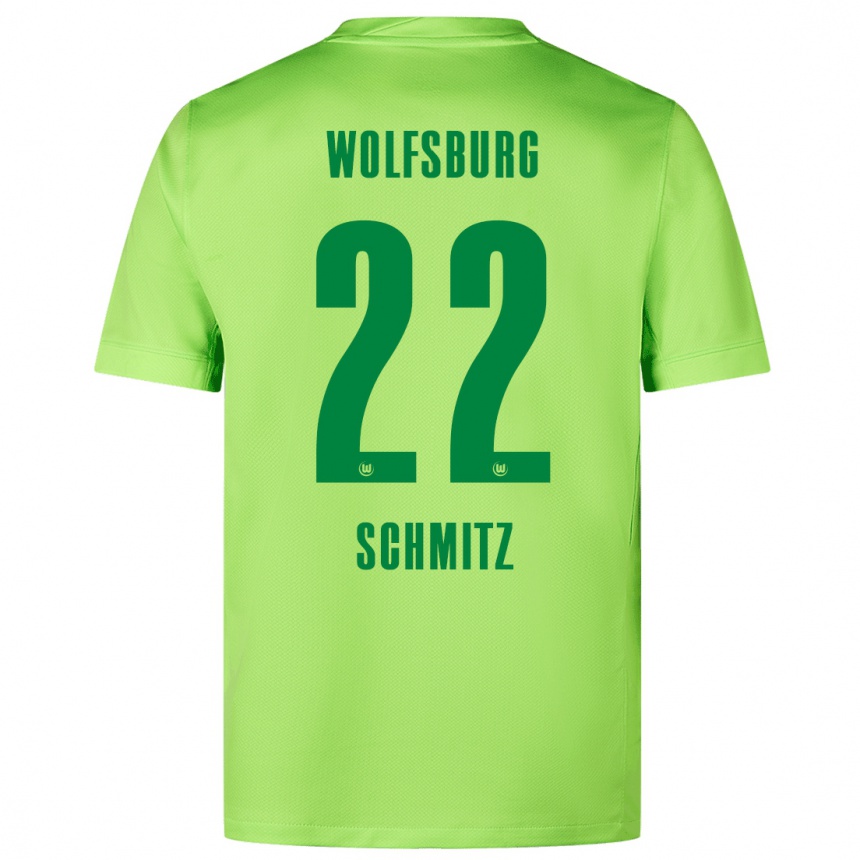 Men Football Lisa Schmitz #22 Fluorescent Green Home Jersey 2024/25 T-Shirt