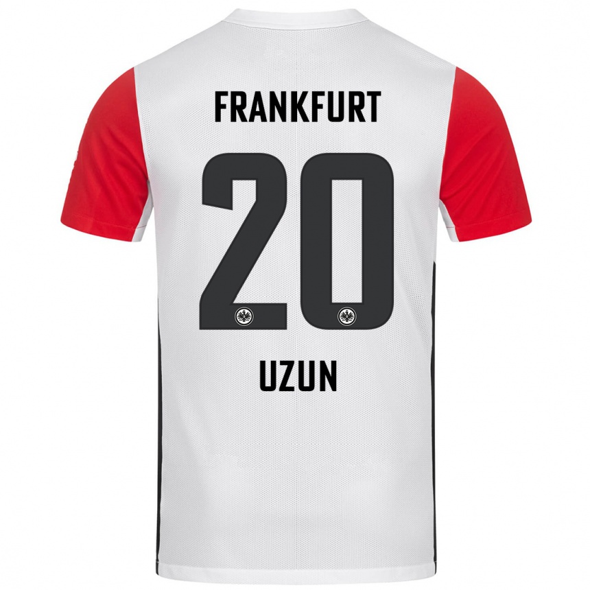 Men Football Can Uzun #20 White Red Home Jersey 2024/25 T-Shirt