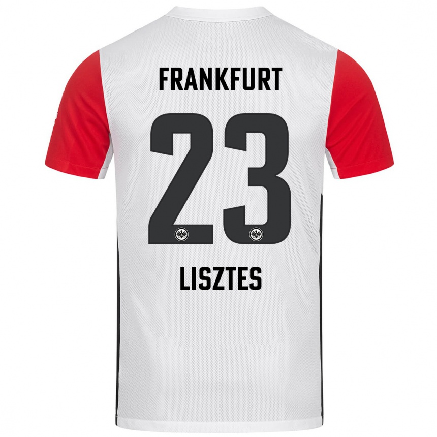 Men Football Krisztián Lisztes #23 White Red Home Jersey 2024/25 T-Shirt